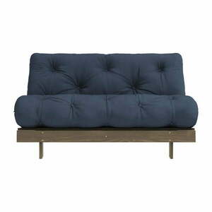 Ciemnoniebieska rozkładana sofa 140 cm Roots – Karup Design obraz