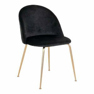 Czarne aksamitne krzesła zestaw 2 szt. Geneve – House Nordic obraz