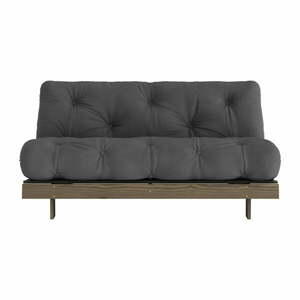 Czarna rozkładana sofa 160 cm Roots – Karup Design obraz