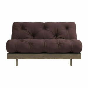 Ciemnobrązowa rozkładana sofa 160 cm Roots – Karup Design obraz