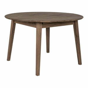 Okrągły rozkładany stół z litego drewna dębowego ø 118 cm Metz – House Nordic obraz