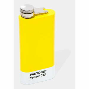 Żółta piersiówka Pantone, 150 ml obraz