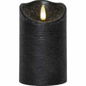 Czarna woskowa świeca LED Star Trading Flamme Rustic, wys. 12, 5 cm obraz