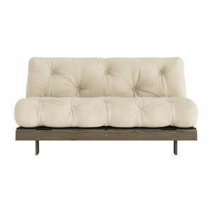Beżowokremowa rozkładana sofa 160 cm Roots – Karup Design obraz