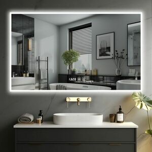 IREDA Lustro łazienkowe z oświetleniem LED, 125 x 75 cm obraz