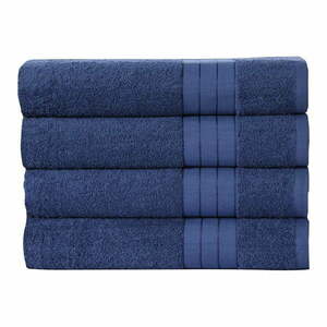 Ciemnoniebieske bawełniane ręczniki zestaw 4 szt. 50x100 cm – Good Morning obraz