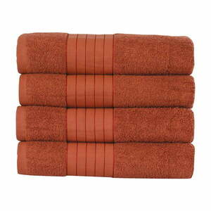 Ceglane bawełniane ręczniki zestaw 4 szt. 50x100 cm – Good Morning obraz