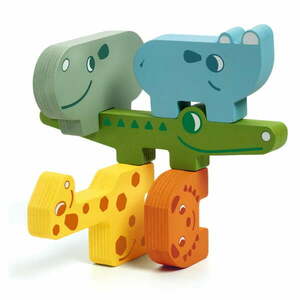 Dziecięce drewniane puzzle w kształcie zwierzątek Djeco Puzzle obraz