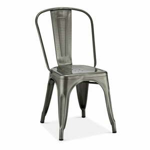 Jasnoszare metalowe krzesła zestaw 2 szt. Korona – Furnhouse obraz