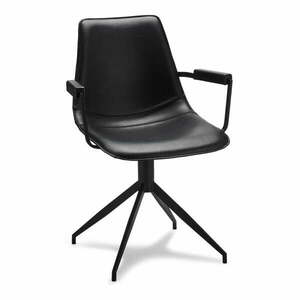 Czarne krzesła obrotowe zestaw 2 szt. Isabel – Furnhouse obraz