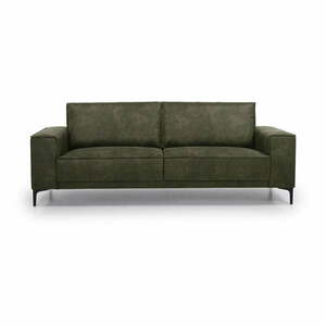 Zielona sofa z imitacji skóry 224 cm Copenhagen – Scandic obraz