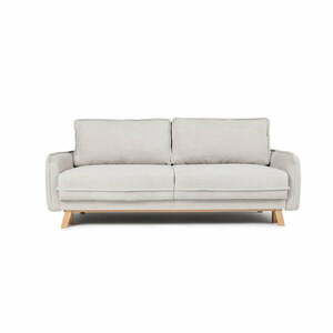 Beżowa sztruksowa rozkładana sofa 218 cm Tori – Bonami Selection obraz