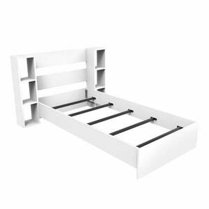 Białe łóżko jednoosobowe ze schowkiem 90x190 cm Smart – Kalune Design obraz