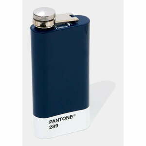 Niebieska piersiówka ze stali nierdzewnej 150 ml Dark Blue 289 – Pantone obraz