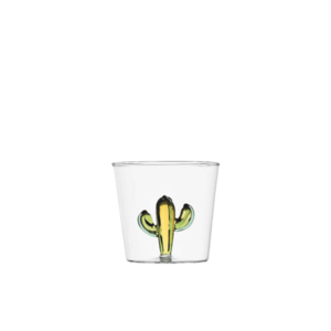 Kieliszek z kaktusem zielono-bursztynowym 350 ml obraz