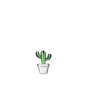 Przycisk do serwetek z zielonym kaktusem - Ichendorf obraz