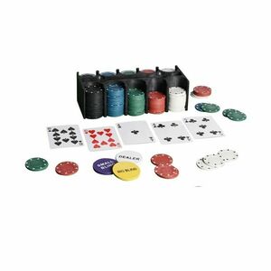 Zestaw do Pokera z 200 żetonami, 24 x 11 x 11, 5 cm obraz