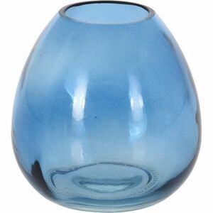 Wazon szklany Adda, niebieski, 11 x 10, 5 cm obraz