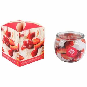 Arome Świeczka zapachowa w szkle Strawberry Cream, 90 g obraz