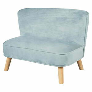 Jasnoniebieska aksamitna sofa dla dzieci 70 cm Lil Sofa – Roba obraz
