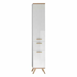 Biała wysoka szafka łazienkowa 36x205 cm Set 923 – Pelipal obraz
