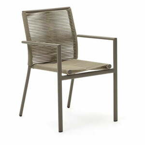 Beżowe metalowe krzesło ogrodowe Culip – Kave Home obraz