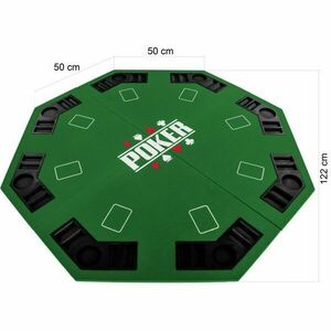Składana mata do pokera - zielona obraz