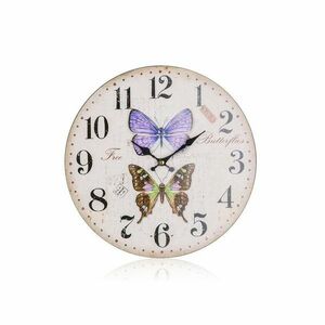 Zegar ścienny Butterflies, śr. 34 cm obraz