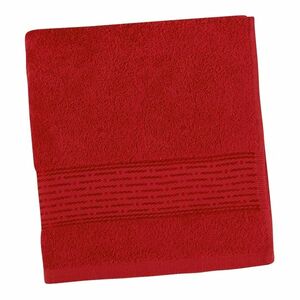 Ręcznik kąpielowy Kamilka Pasek czerwony, 70 x 140 cm obraz
