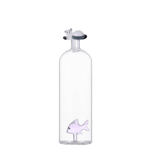 Szklana butelka z pokrywką w kształcie ryby i kota - Ichendorf obraz