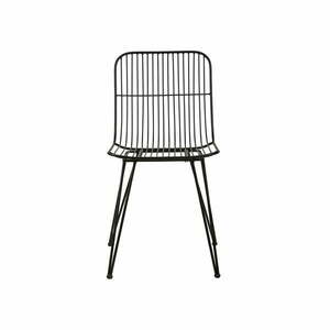 Czarne metalowe krzesło Svale – Villa Collection obraz