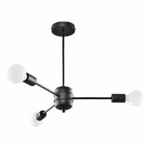 Czarna lampa wisząca 61x61 cm Benedett – Nice Lamps obraz
