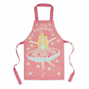 Różowy bawełniany fartuszek dziecięcy Cooksmart ® Little Super Star obraz