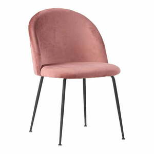 Zestaw 2 różowych aksamitnych krzeseł do jadalni House Nordic Geneve obraz