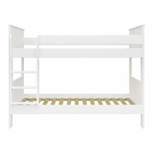 Białe piętrowe łóżko dziecięce 90x200 cm Alba – Tvilum obraz