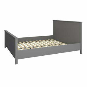 Szare łóżko dwuosobowe 180x200 cm Tromsö – Tvilum obraz