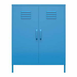 Niebieska metalowa szafka Novogratz Cache, 80x102 cm obraz
