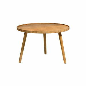 Okrągły stolik z litego drewna dębowego ø 70, 5 cm Bodo – Villa Collection obraz