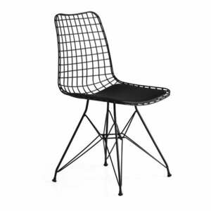 Czarne metalowe krzesła zestaw 2 szt. Tivoli – Kalune Design obraz
