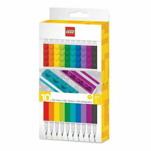 Długopisy żelowe zestaw 10 szt. – LEGO® obraz