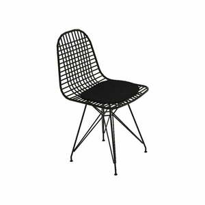 Czarne metalowe krzesła zestaw 2 szt. Kafes – Kalune Design obraz