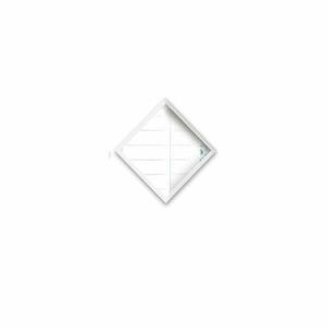 Zestaw 3 luster ściennych w białych ramach Oyo Concept Luna, 24x24 cm obraz