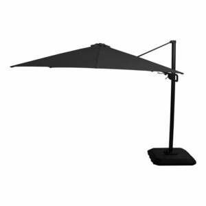 Czarny wiszący kwadratowy parasol Hartman Deluxe, 300x300 cm obraz