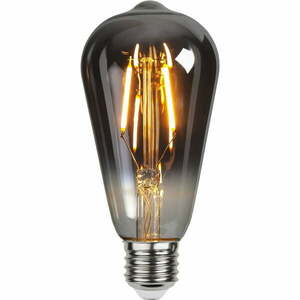 Żarówka filamentowa LED o ciepłej barwie z gwintem E27, 2 W Plain Smoke – Star Trading obraz