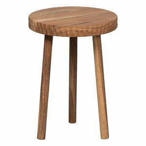Okrągły stolik z litego drewna akacjowego ø 32 cm Manzi – WOOOD obraz