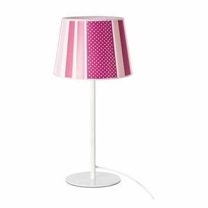 Różowa lampa stołowa SULION Lines obraz