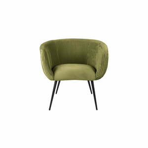 Zielone krzesło z aksamitnym obiciem Majestic – Leitmotiv obraz