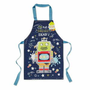 Niebieski bawełniany fartuszek dziecięcy Cooksmart ® Robot obraz