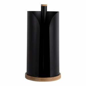 Czarny bambusowy stojak na ręczniki kuchenne ø 15, 5 cm Bamboo Accent – PT LIVING obraz