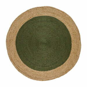 Zielono-naturalny okrągły dywan ø 90 cm Mahon – Universal obraz